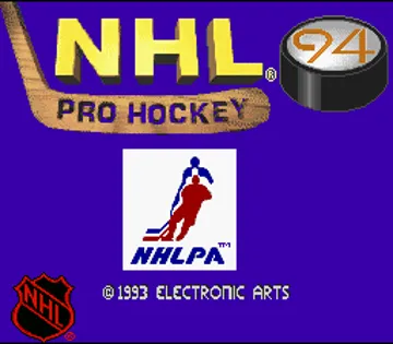 NHL Hockey '94 (Europe) screen shot title